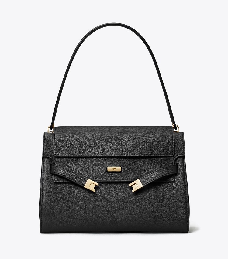 Tory Burch designer borse a tracolla Shoulder bag Lee Radziwill grande in Black front