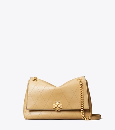 Tory Burch designer borse a tracolla Shoulder bag matelassé Charlie in Pecan front