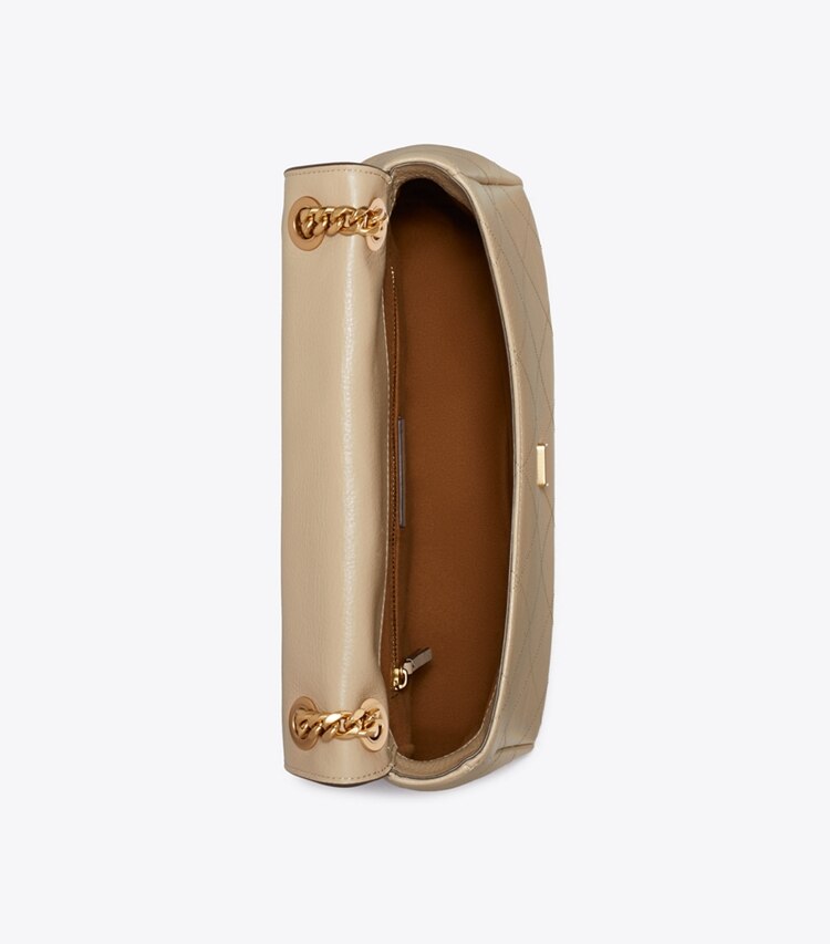 Tory Burch designer borse a tracolla Shoulder bag matelassé Charlie in Soft Cement superiore