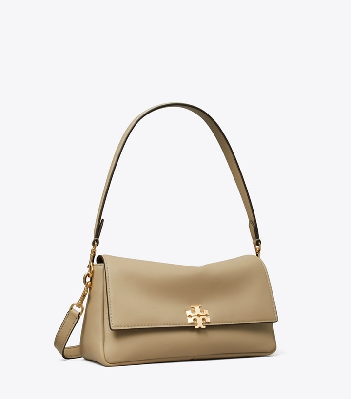 Tory Burch designer borse a tracolla Shoulder bag piccola Charlie in Soft Cement angle