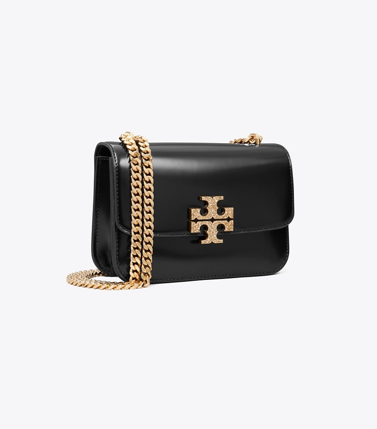 Tory Burch designer borse a tracolla Shoulder Bag piccola Eleanor Pavé in Black angle