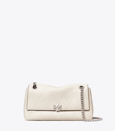 Tory Burch designer borse a tracolla Shoulder bag piccola matelassé Charlie in Light Cream front