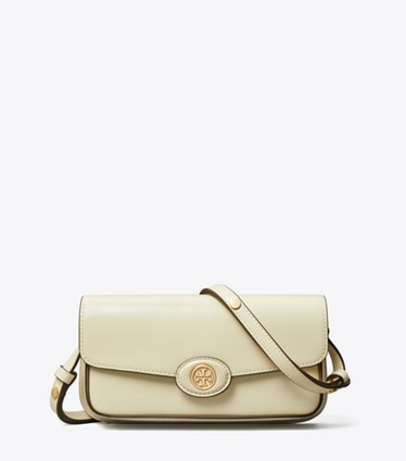 Tory Burch designer borse a tracolla Shoulder bag Robinson rettangolare in pelle spazzolata in SHEA BUTTER front