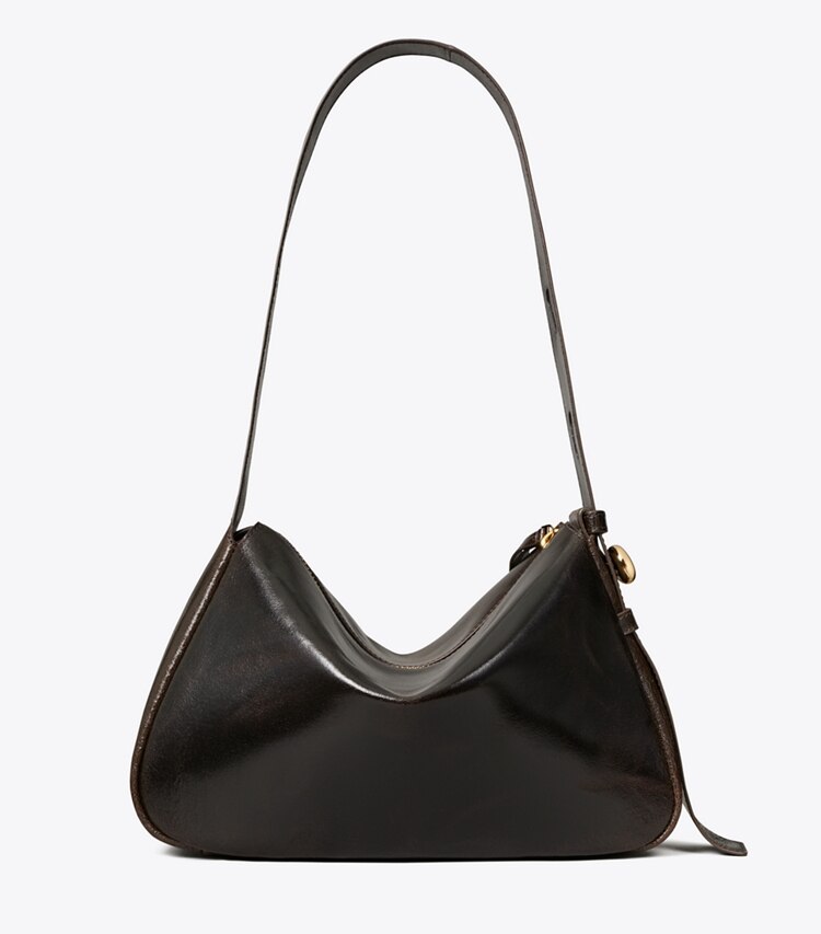 Tory Burch designer borse a tracolla Shoulder bag Romy effetto vissuto in Dark Brown indietro