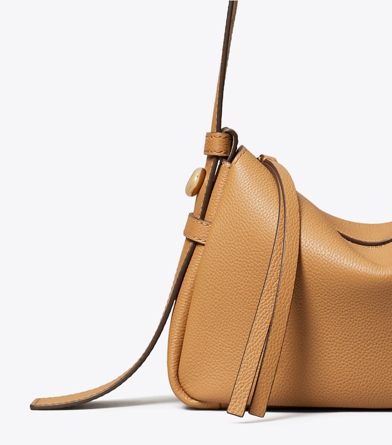 Tory Burch designer borse a tracolla Shoulder bag Romy piccola in Tiramisu dettaglio