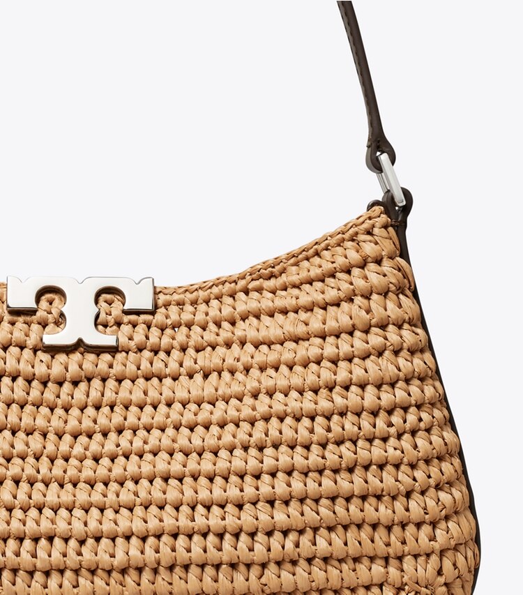 Tory Burch designer borse a tracolla Shoulder bag Slim Eleanor in rafia in Honeycomb dettaglio