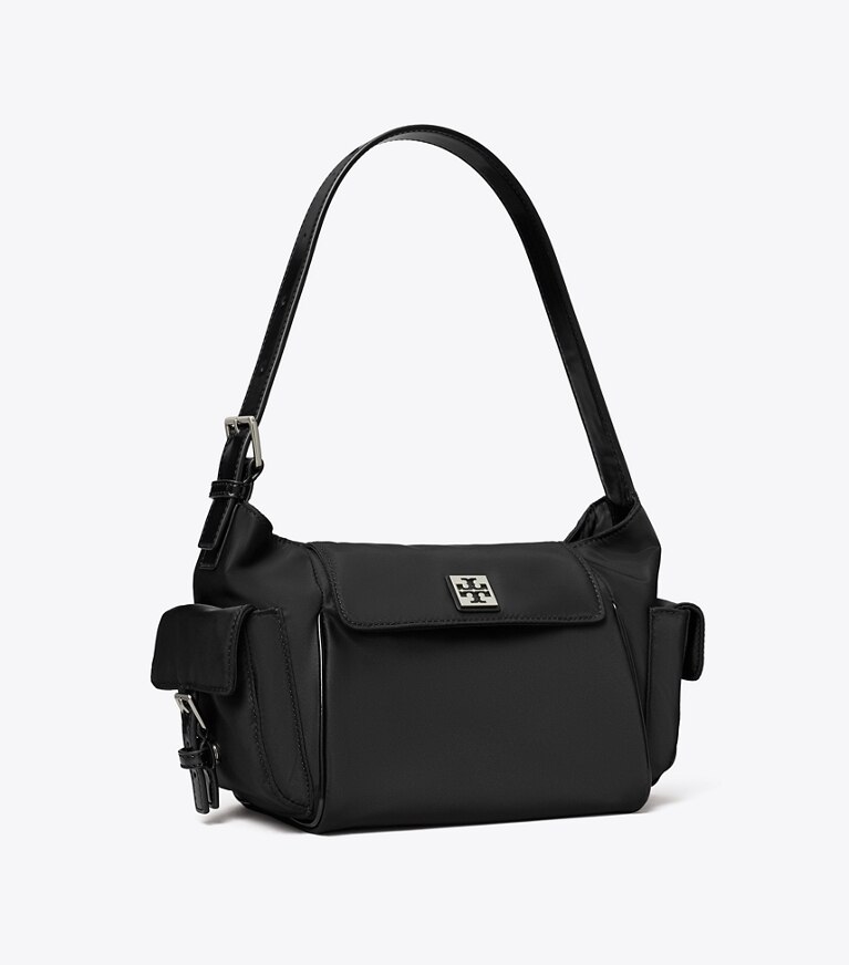 Tory Burch designer borse a tracolla Shoulder bag Virginia con tasca in Black angle