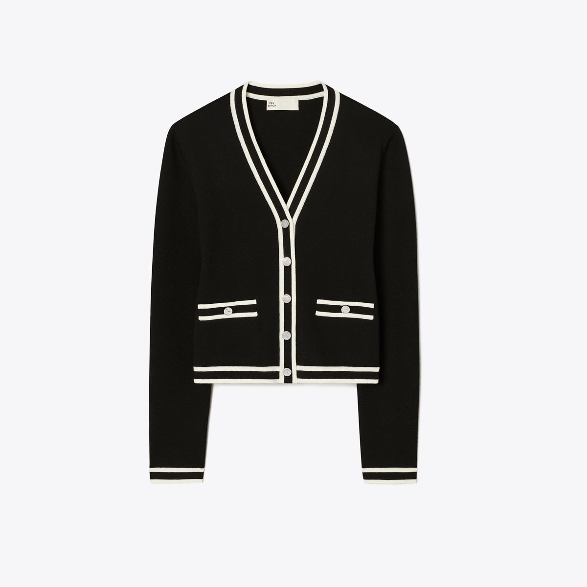 Shrunken Kendra Cardigan: Women's Designer Sweaters | Tory Burch Shrunken Kendra Cardigan: Women's Designer Sweaters | Tory Burch