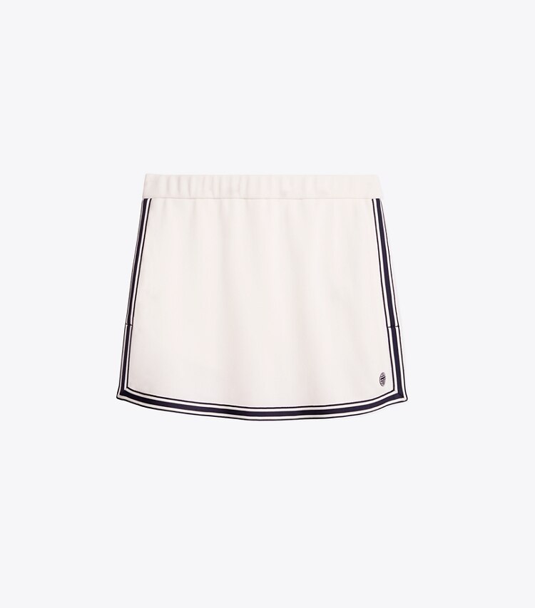 Tory Sport designer bottoms Side-Slit Skirt in Snow White front