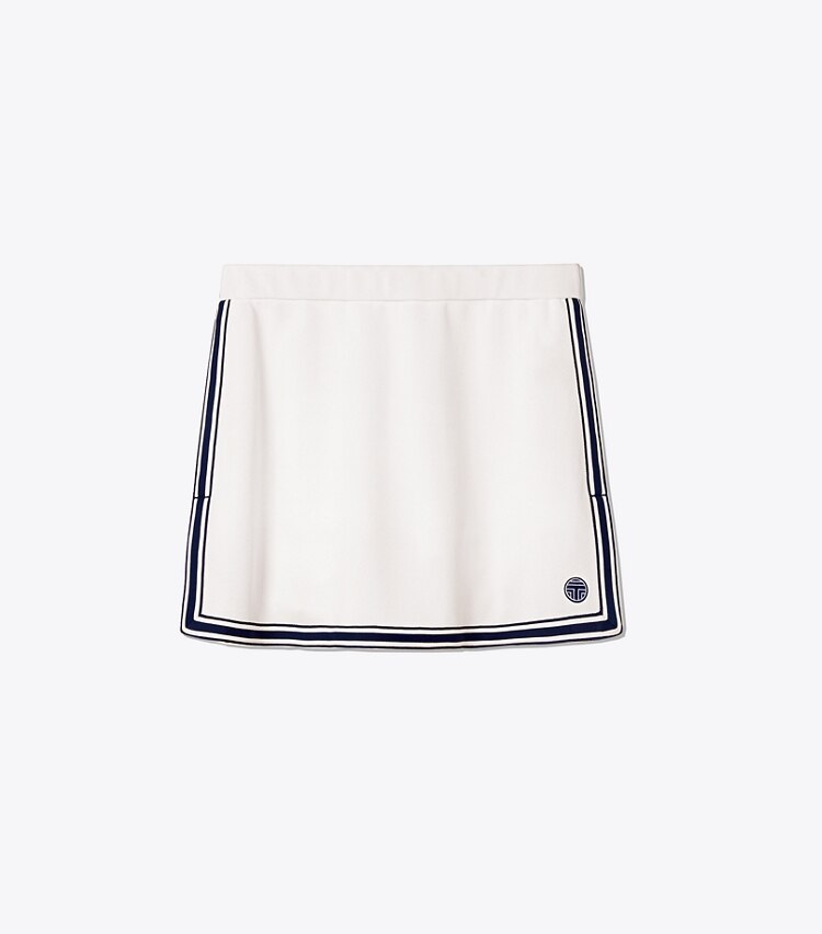 Tory Sport designer bottoms Side-Slit Skirt in Snow White front