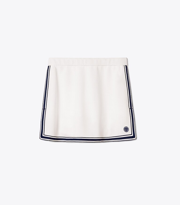 Tory Sport designer bottoms Side-Slit Skirt in Snow White front