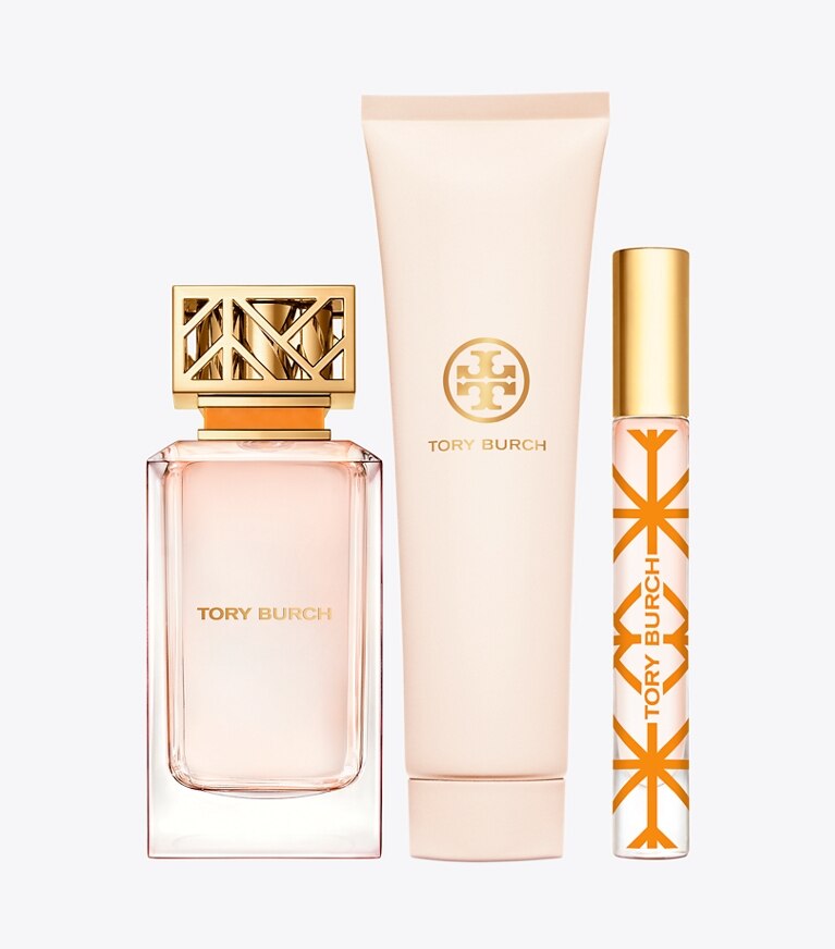 Tory Burch designer gift sets Signature Gift Set, 3-Piece in ORANGE front