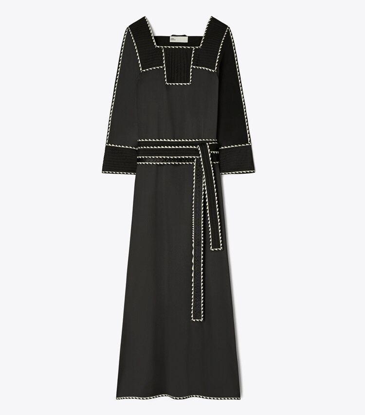 Tory Burch designer coverups Silk Caftan in Black front