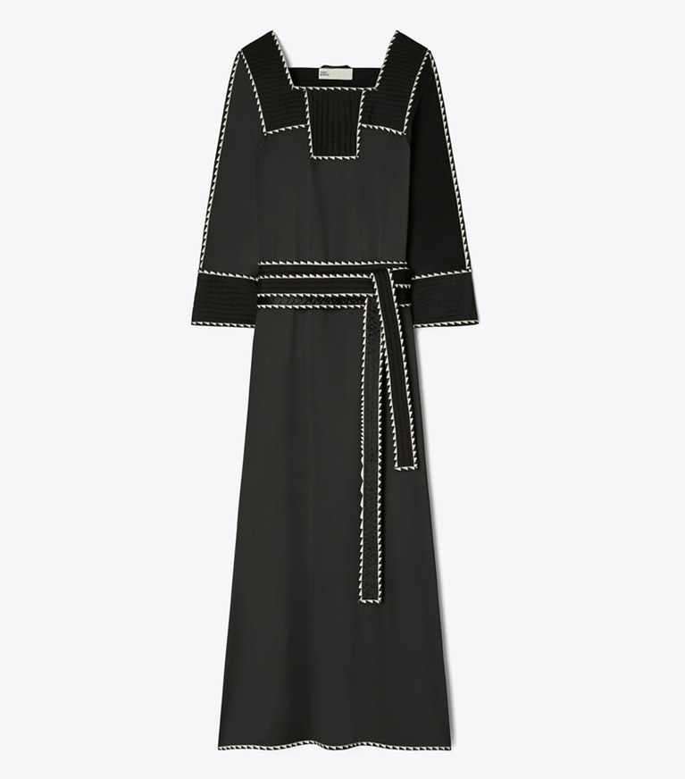 Tory Burch designer coverups Silk Caftan in Black front