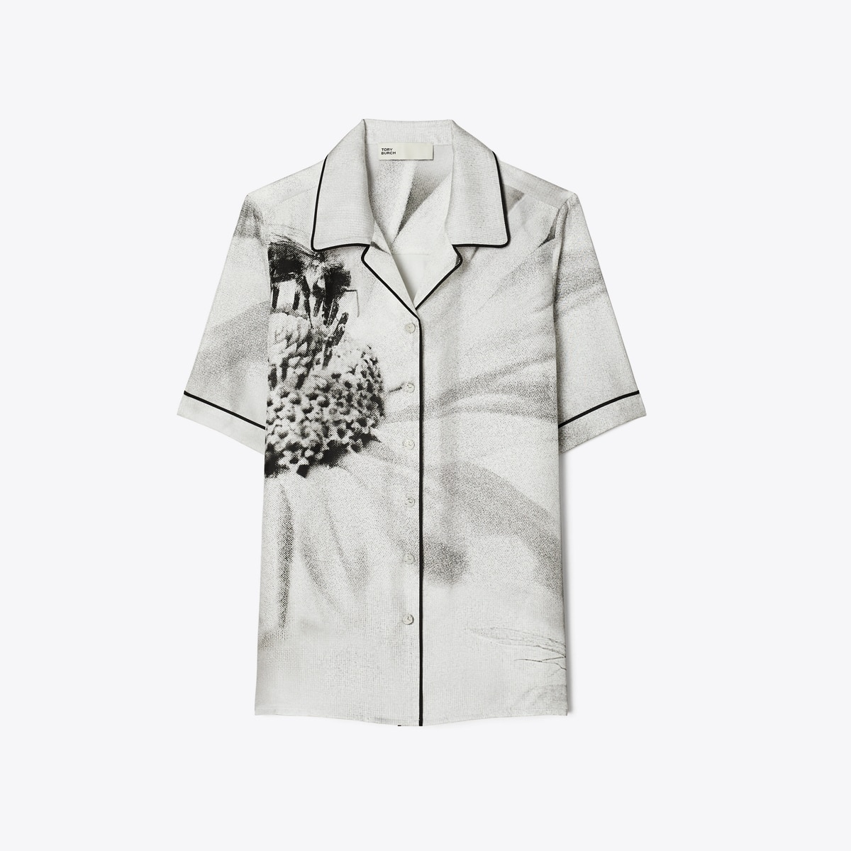 Silk Camp Shirt: Women's Designer Coverups Tory Burch