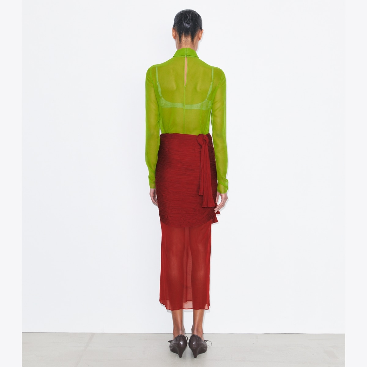TORY BURCHシルクシフォンブラウス Silk Collared Top: Women's Designer Tops | Tory Burch
