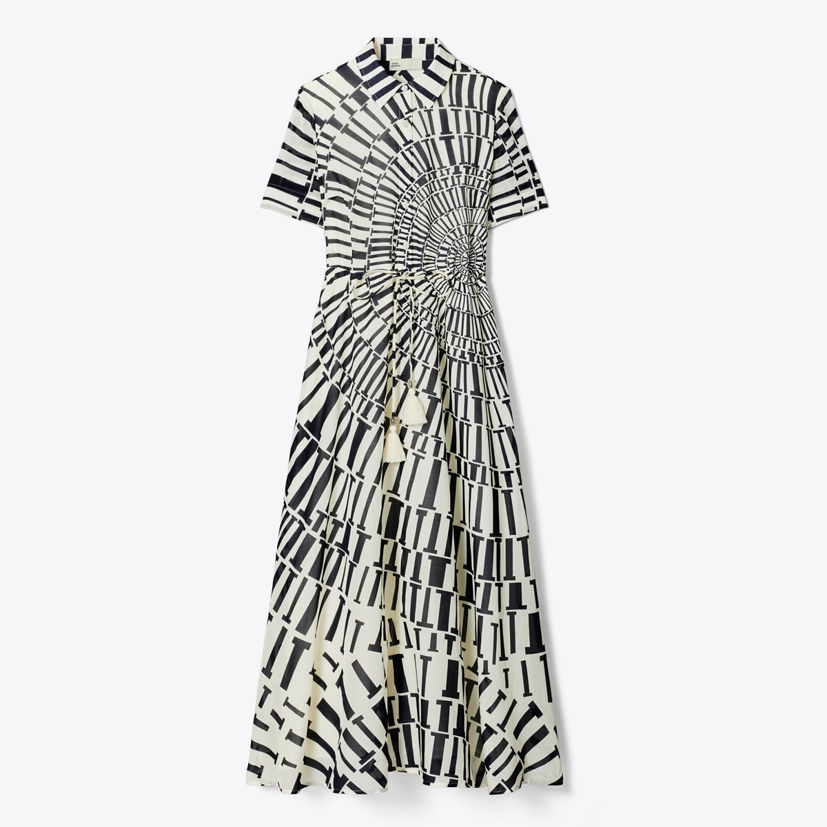 Silk Cotton Voile Shirtdress: Women's Designer Dresses | Tory Burch