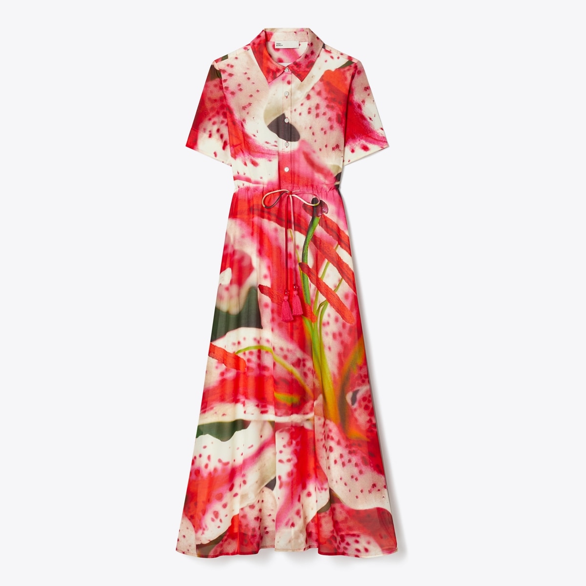 Silk Cotton Voile Shirtdress: Women's Designer Coverups | Tory Burch