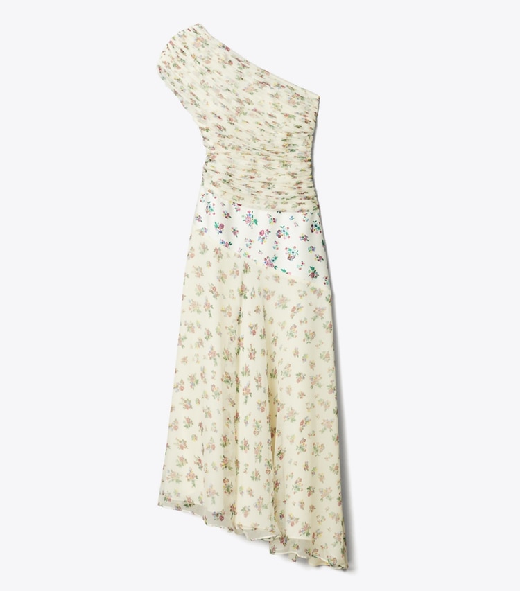 Tory Burch designer dresses Silk Dress in Multi Slip Ditsy front