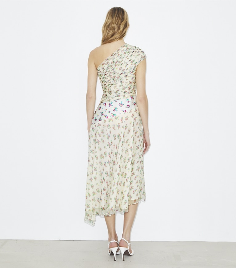Tory Burch designer dresses Silk Dress in Multi Slip Ditsy front