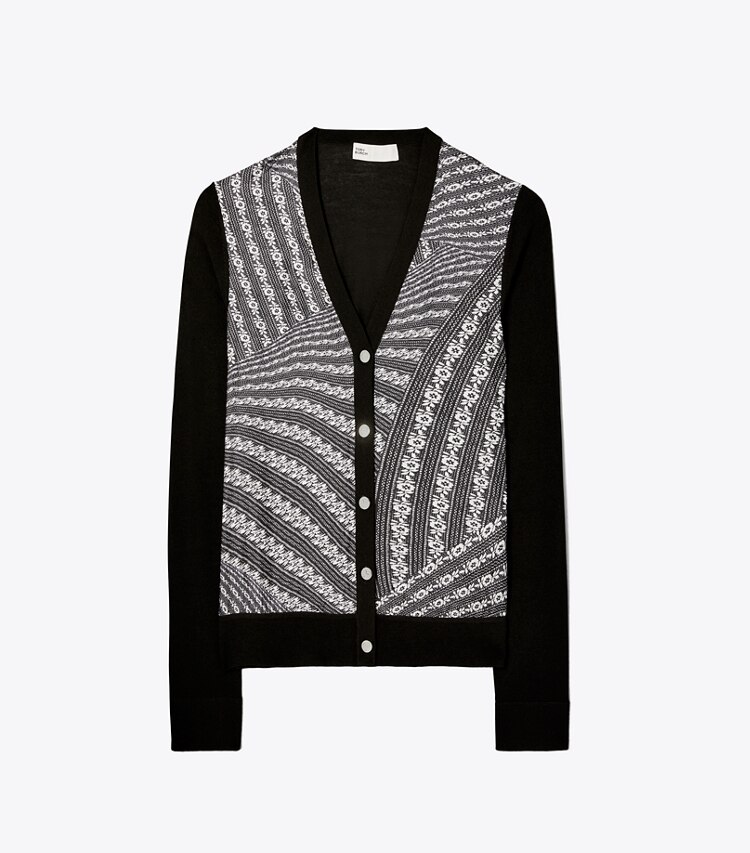 Silk Front Cardigan: Women's Designer Sweaters | Tory Burch