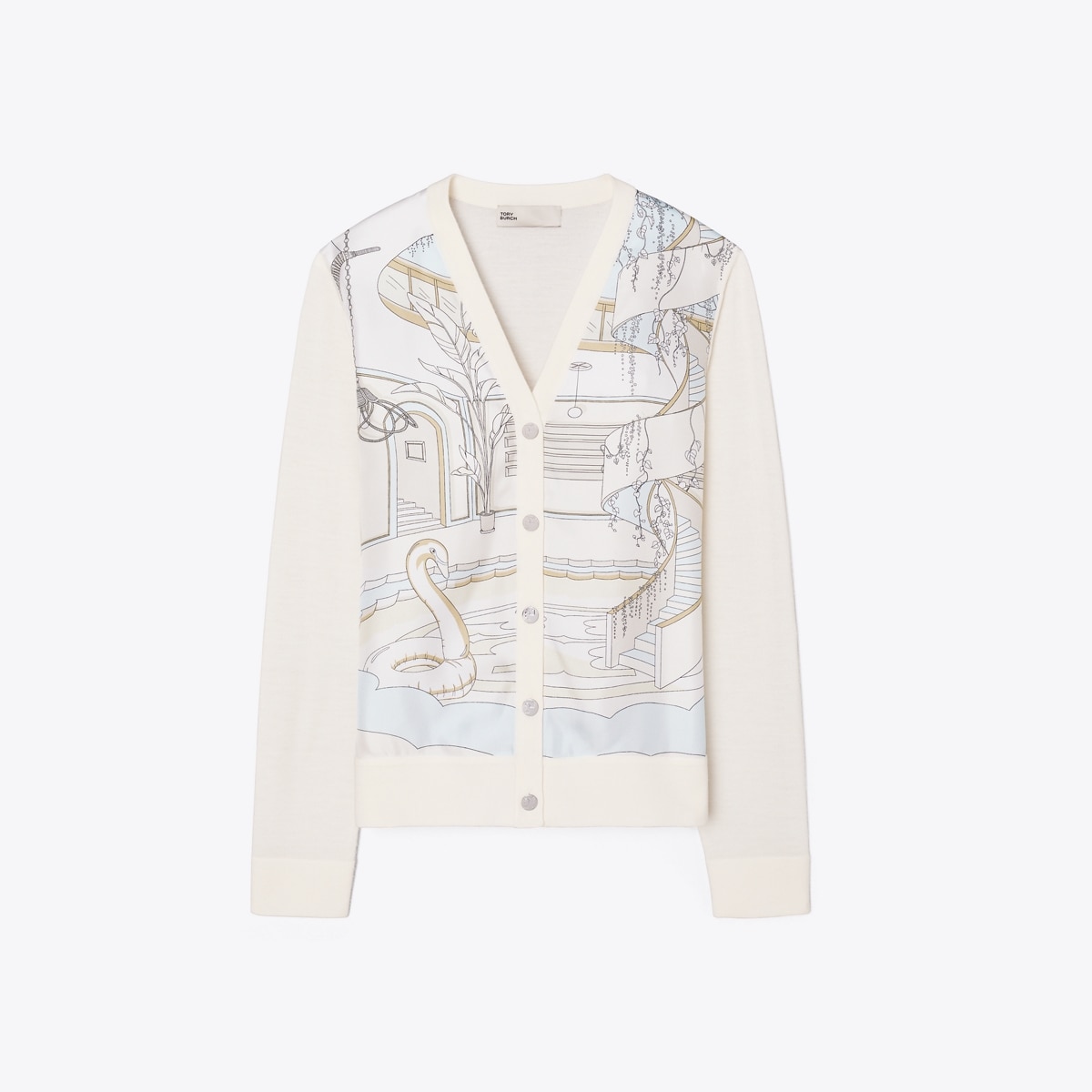 シルクフロント カーディガン: レディース セーター | Tory Burch JP