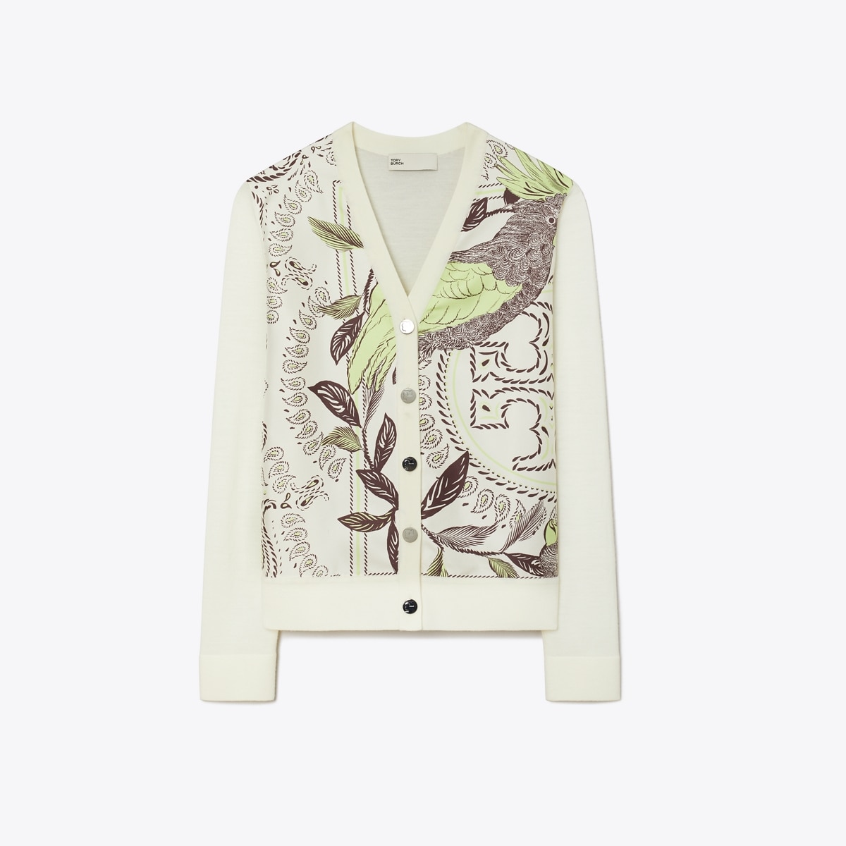 新品同様 TORY BURCH SILK BACK CARDIGAN(S) Silk Cardigan: Women's Designer Sweaters | Tory Burch