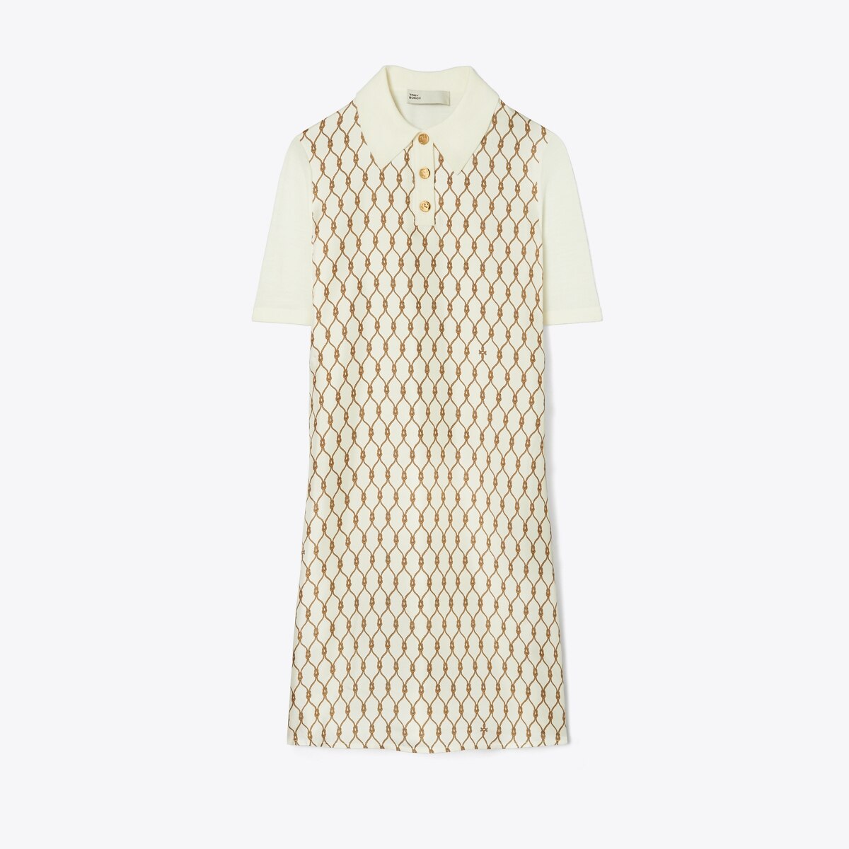 Silk-Front Polo Dress: Women's Designer Dresses | Tory Burch