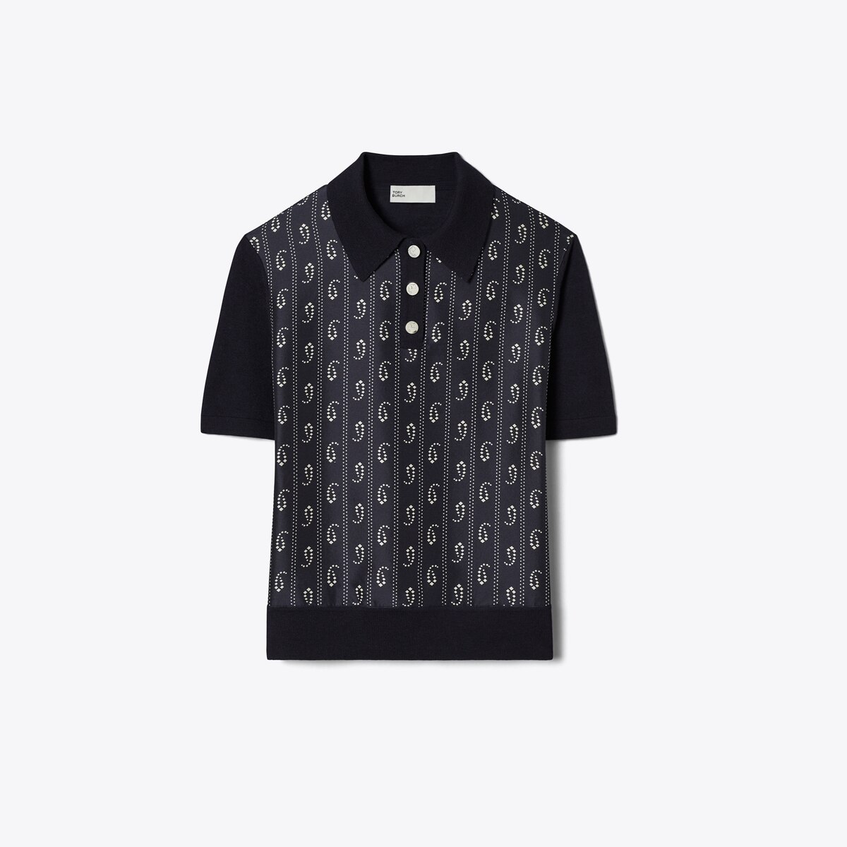 シルクフロント ポロシャツ: レディース セーター | Tory Burch JP