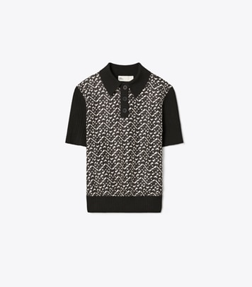 シルクフロント ポロシャツ: レディース セーター | Tory Burch JP