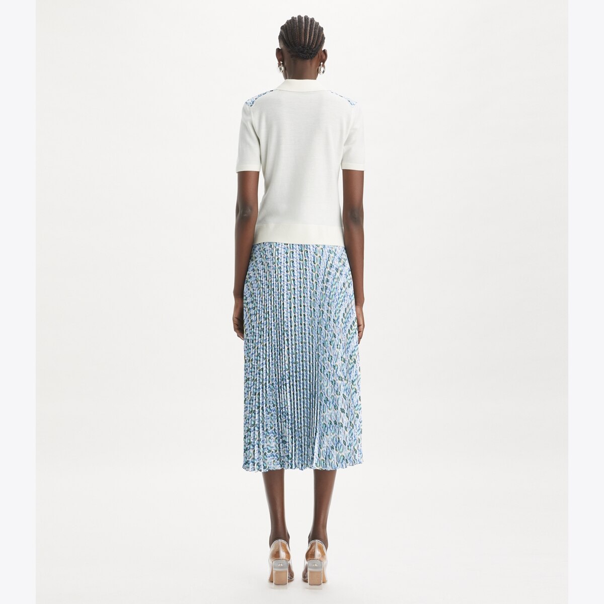 ★Tory Burch★シルク フロント ポロ Silk-Front Polo: Women's Clothing | Sweaters | Tory Burch EU