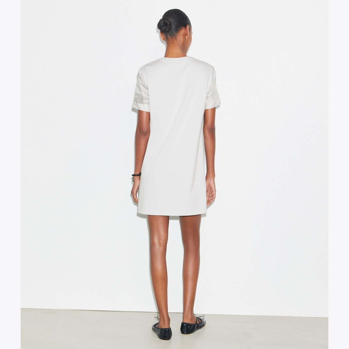 ワンピース TORY BURCH Cotton short dress Tory Burch Natasha ribbon applique white cotton sleeveless