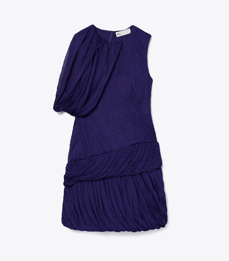 Tory Burch designer dresses Silk Jersey Dress in Rich Violet front