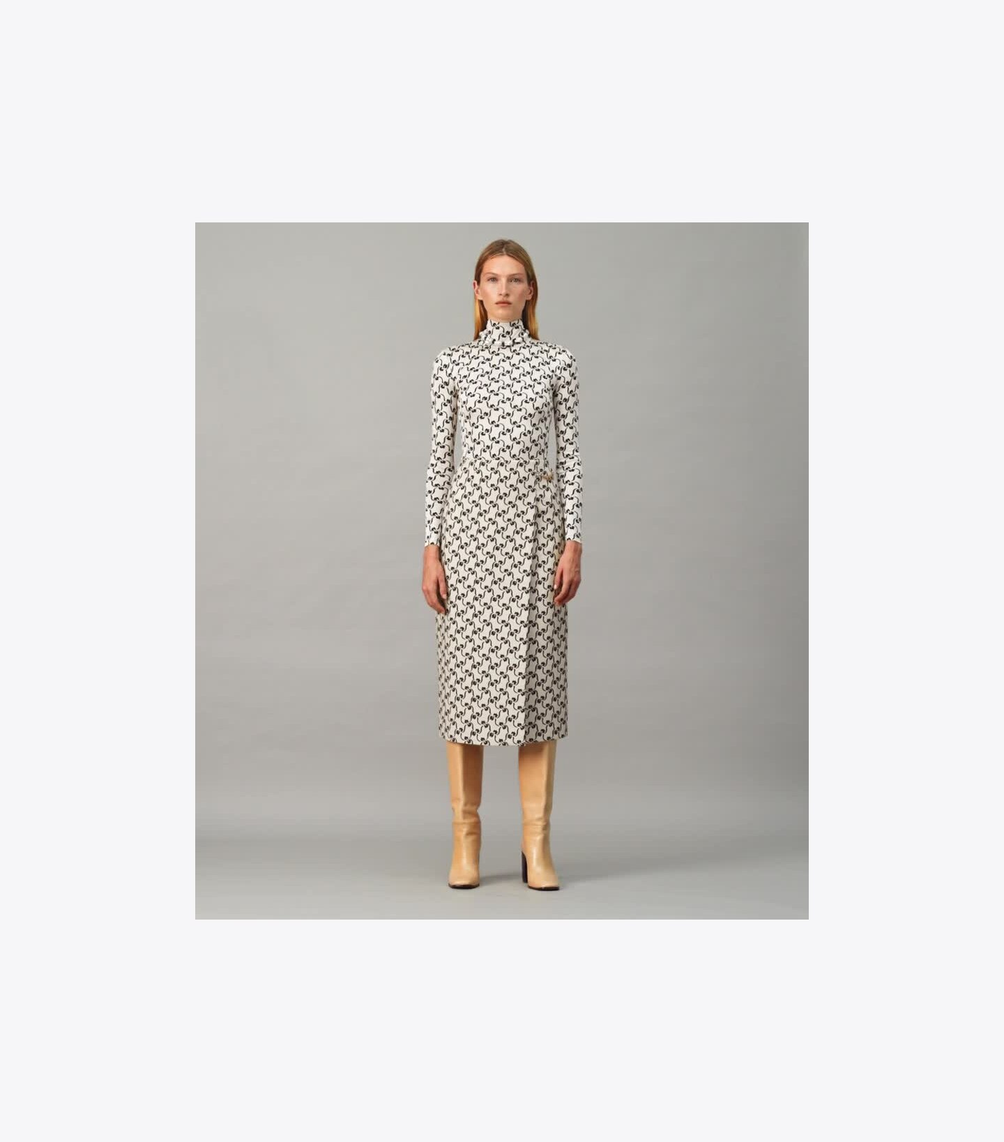 Silk Jersey Turtleneck