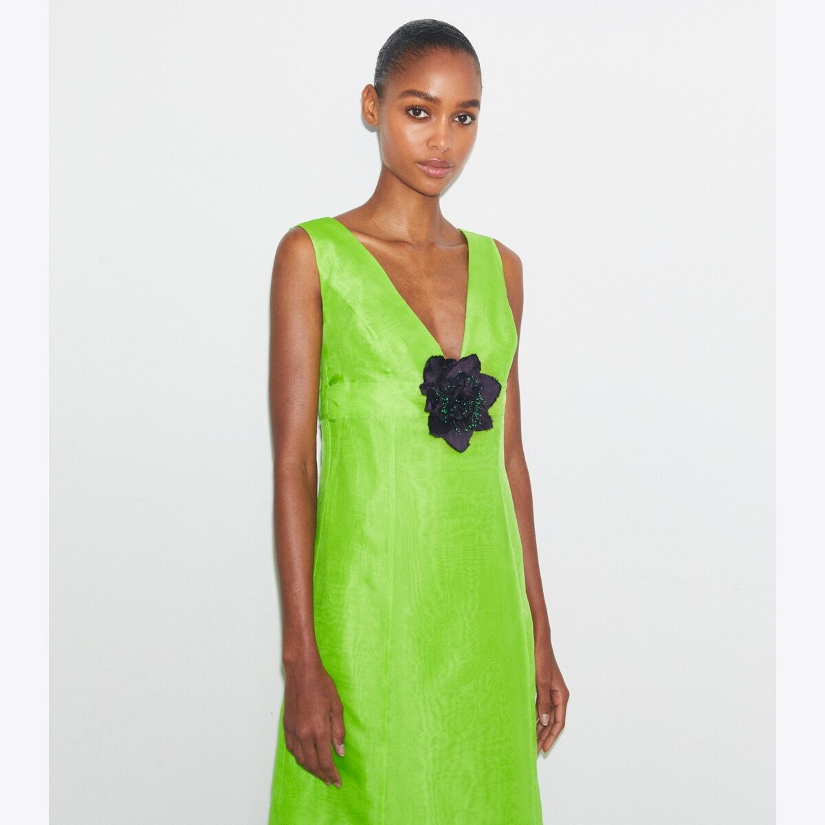ドレス送料&関税込み★Tory Burch★BONDED SATIN DRESS★ Colorblock Satin Dress: Women's Designer Dresses | Tory Burch