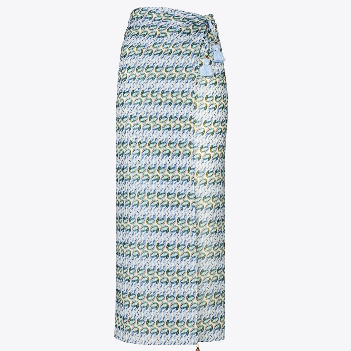 水着・ビーチグッズその他 Tory Burch Pareo In Seta Stampato Printed Cotton Silk Pareo: Women's Designer Coverups | Tory