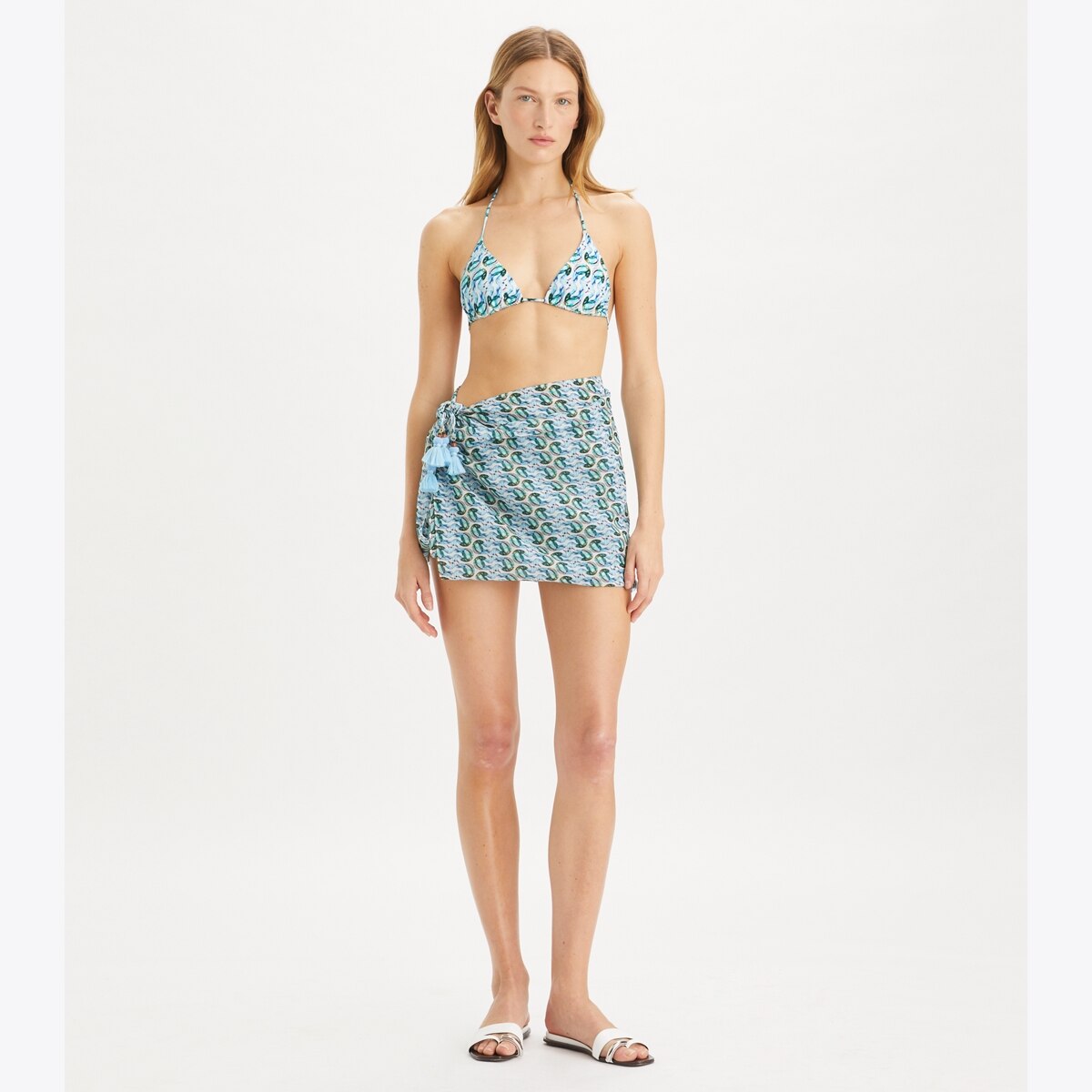 TORY BURCH オルオハフリントハレオ 168015 414 Silk Pareo: Women's Designer Coverups | Tory Burch