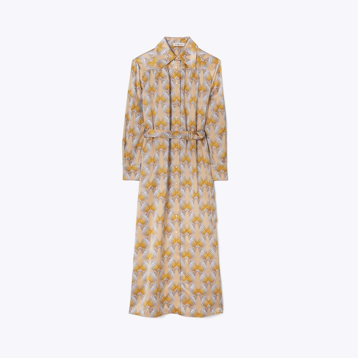 tory burch silk shirt dress