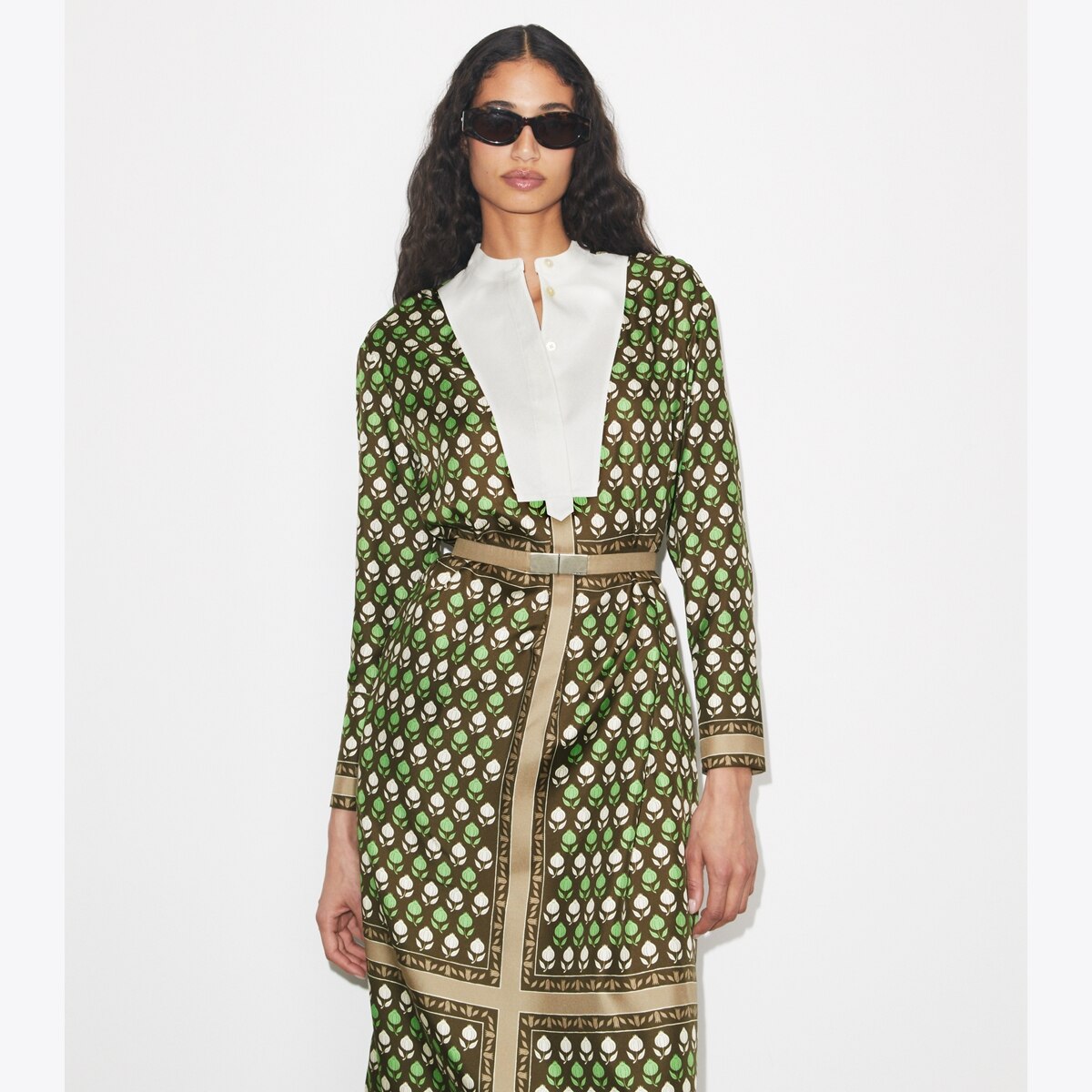 Silk Shirtdress: Women's Designer Dresses | Tory Burch