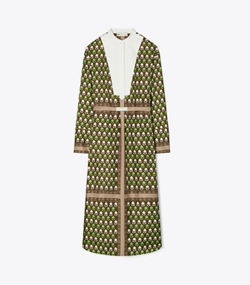 プリント シルク シャツドレス: レディース ワンピース | Tory Burch JP