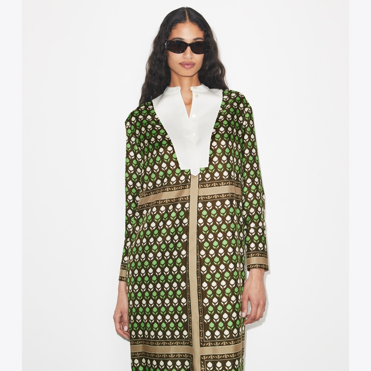 Silk Shirtdress: Women's Designer Dresses | Tory Burch