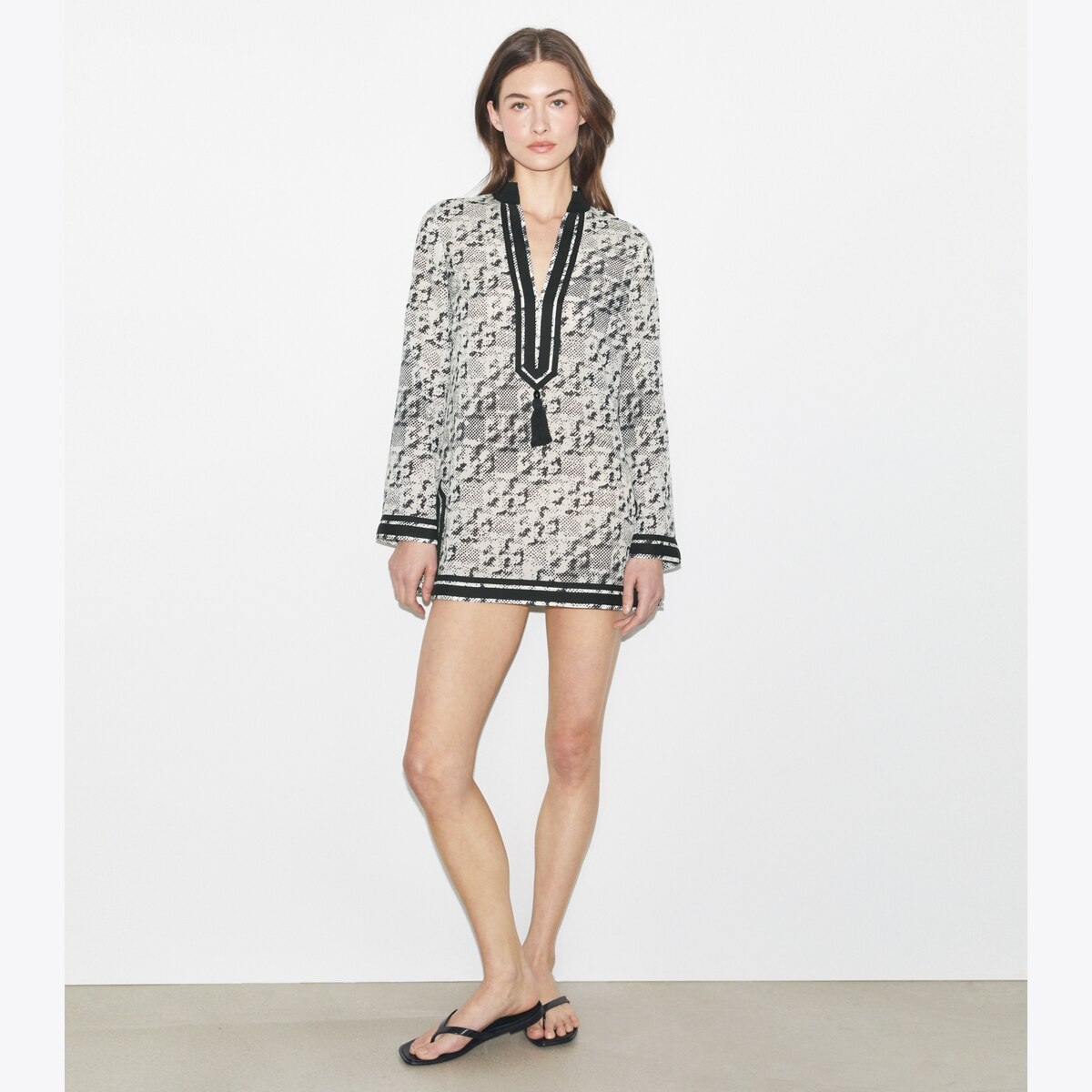 ワンピース TORY BURCH TUNIC WITH PRINT Printed Silk Tunic: Women's Designer Tops | Tory Burch