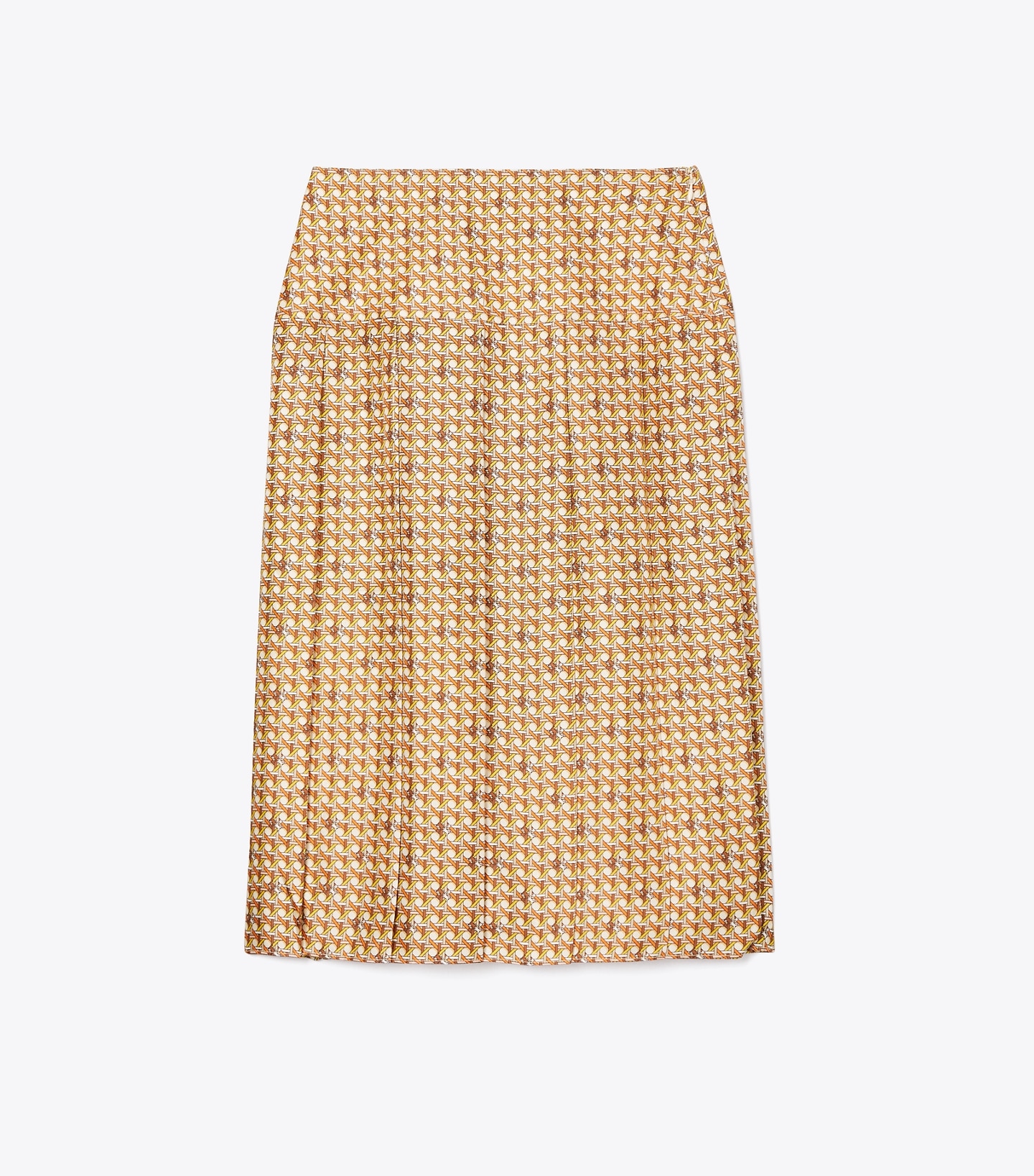 Silk Twill Carmine Skirt