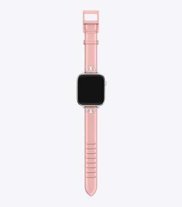 Tory Burch designer スマートウォッチ Apple Watch® シングルT　ジェリーバンド in LIGHT PINK front