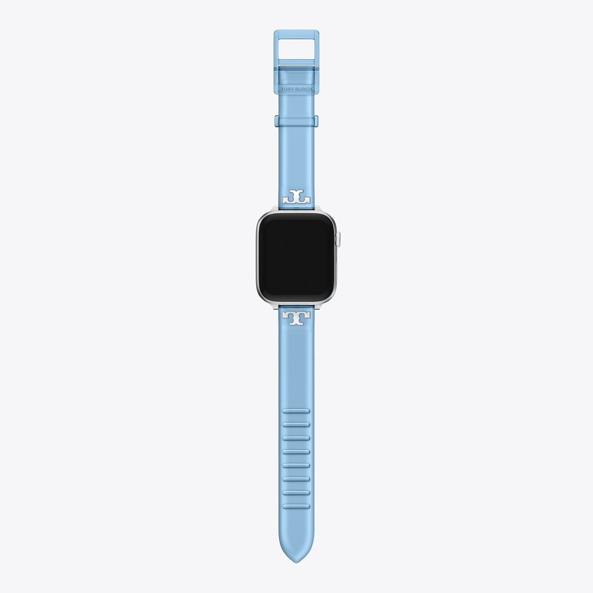 Tory Burch Women\'s Apple Watch 38/40mm Band Mcgraw Silver Blue Leather TBS0004 NEW✓ Tory Burch McGraw Brown Leather 38 40 41 mm Apple  main image 3