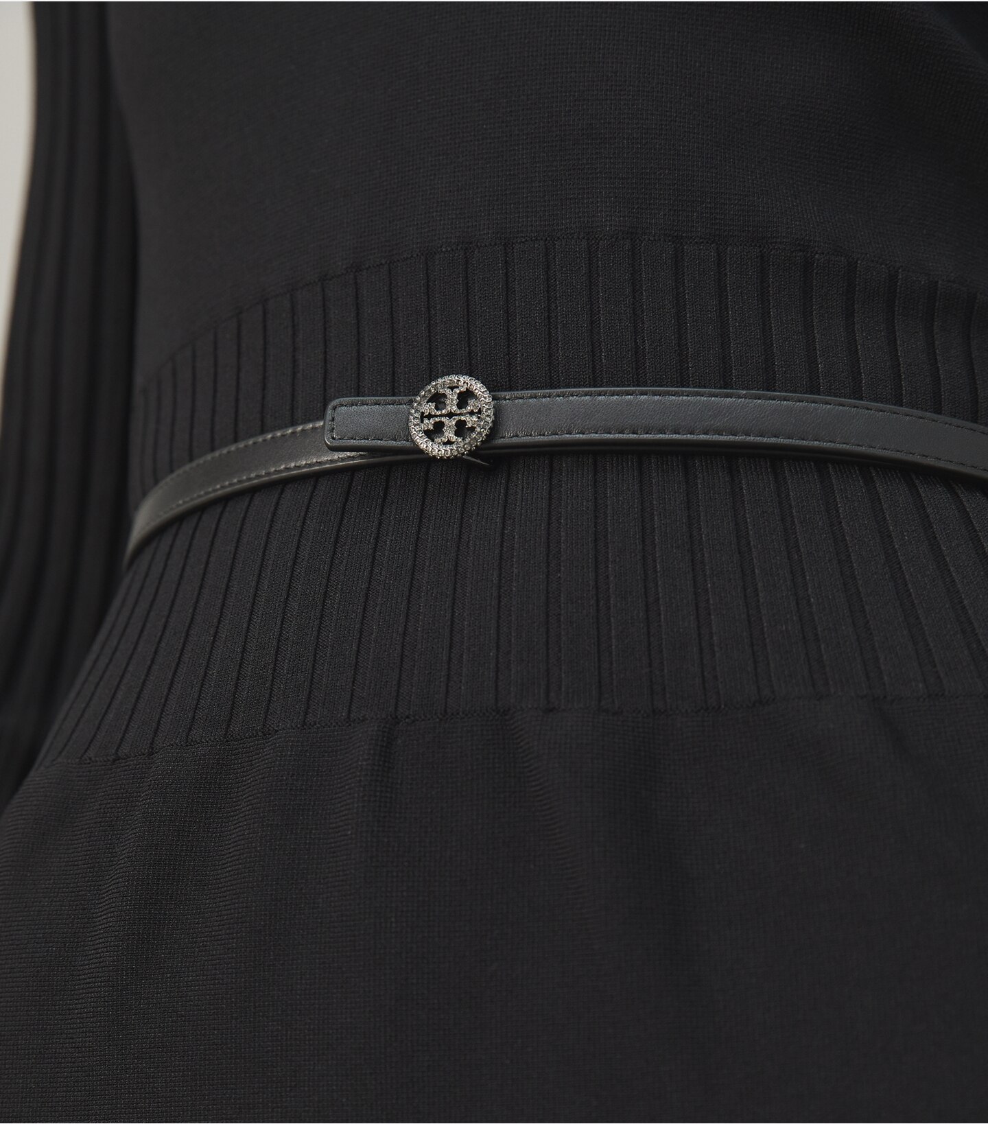 Skinny Embellished Logo Belt