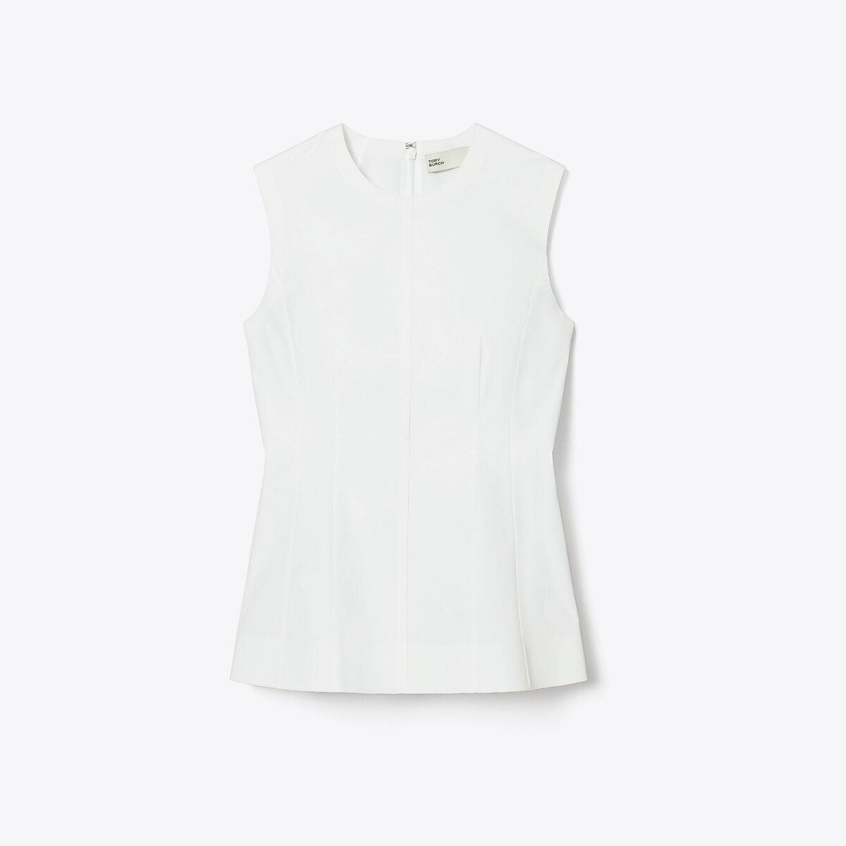 SLEEVELESS COTTON POPLIN TOP