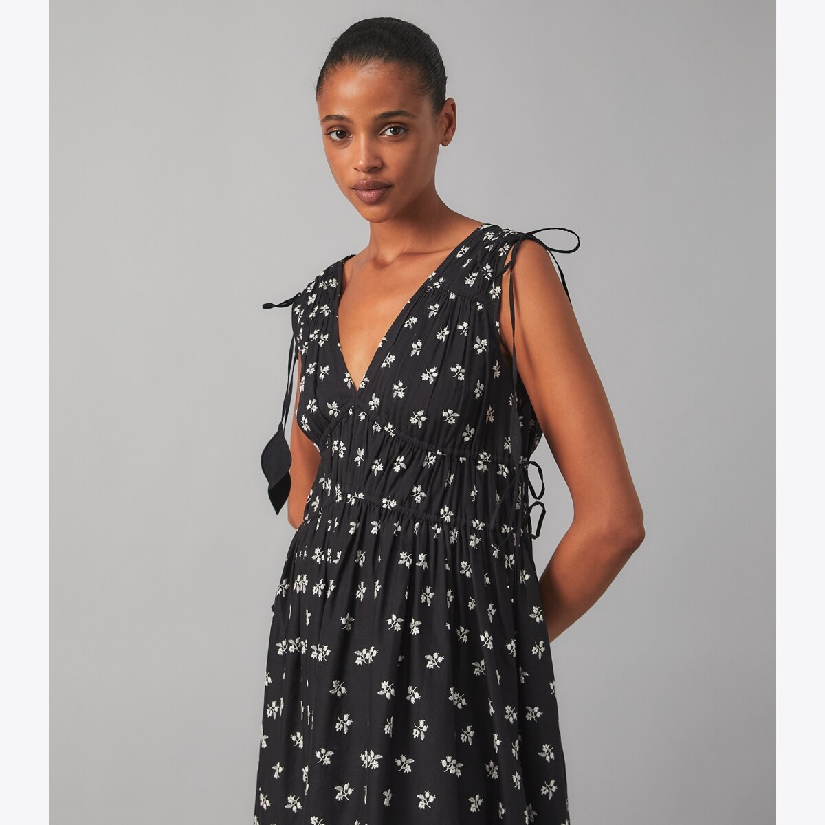 Sleeveless Tie Dress: Women's Designer Dresses | Tory Burch