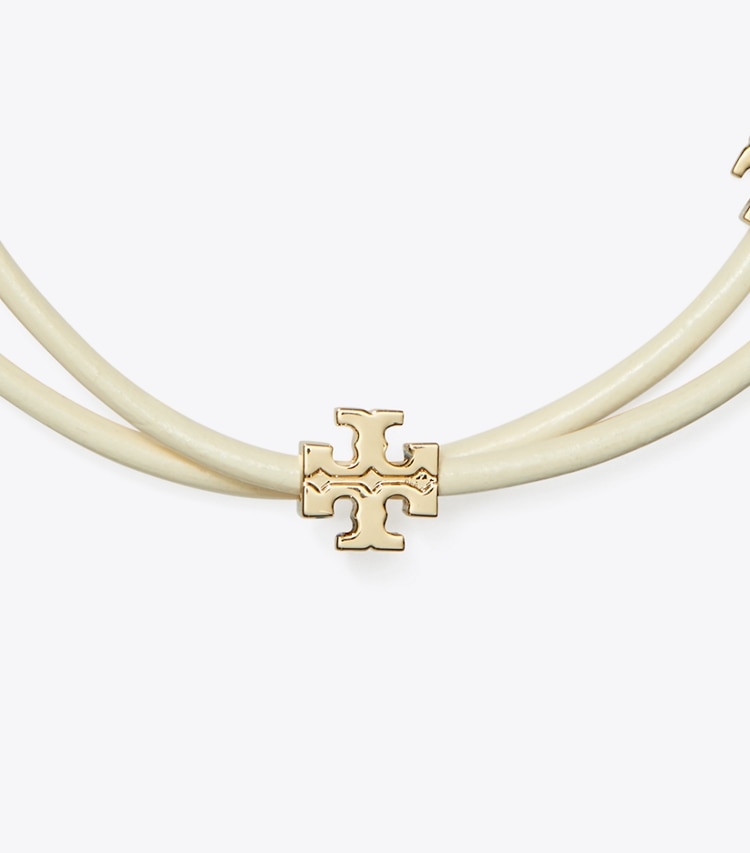 Tory Burch designer bracelets Slider Bracelet in Tory Gold / Ivory detail