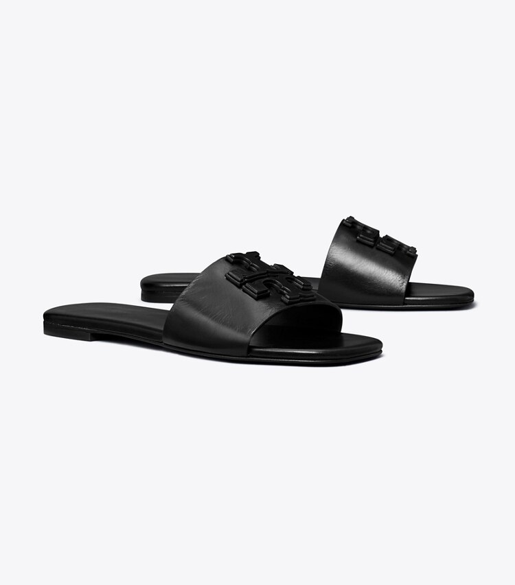 Tory Burch designer sandali Slider Ines in PERFECT BLACK angle